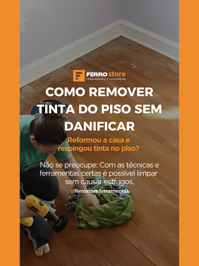 Como remover tinta do piso sem danificar